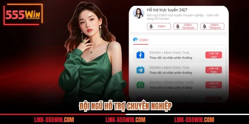 Đội ngũ hỗ trợ chuyên nghiệp